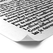 ラガゼットの文字ページ ポスター (角)