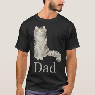 ラガムフィン猫パパラガムフィン猫ダディーキャットファザ Tシャツ