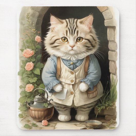 ラガムフィン猫 マウスパッド (正面)