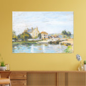 ラガロンヌシスルの錠の端にある家 キャンバスプリント (インサイチュ (リビング))