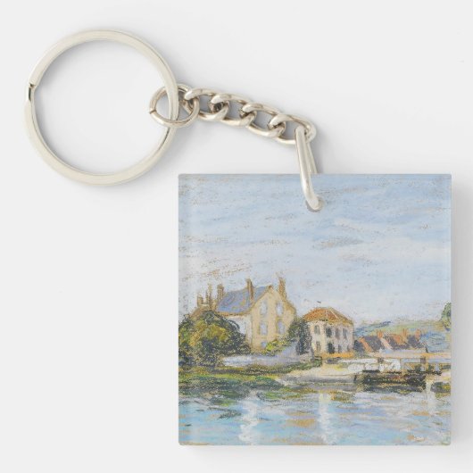 ラガロンヌシスルの錠の端にある家 キーホルダー (正面)