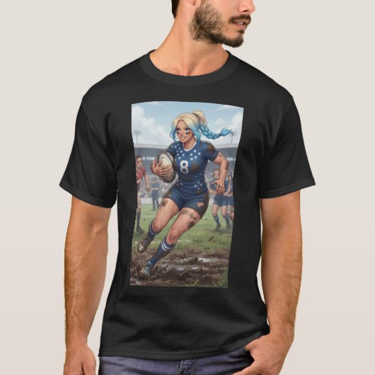 ラガーを愛する女性のTシャツ Tシャツ (正面)