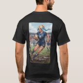 ラガーを愛する女性のTシャツ Tシャツ (裏面)
