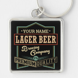 ラガーパーソナライズされたビールブルーイングCoラベルバーパブ キーホルダー