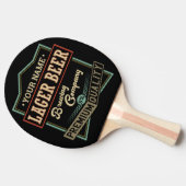 ラガーパーソナライズされたビールブルーイングCoラベルバーパブ 卓球ラケット (横)