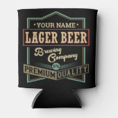 ラガーパーソナライズされたビールブルーイングCoラベルバーパブ 缶クーラー (正面)