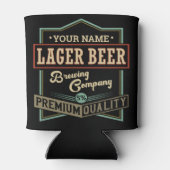 ラガーパーソナライズされたビールブルーイングCoラベルバーパブ 缶クーラー (裏面)