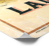 ラガービール広告ヴィンテージ ポスター (角)