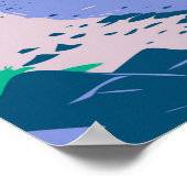 ラキウラ国立公園ニュージーランドヴィンテージ ポスター (角)