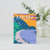 ラキウラ国立公園ニュージーランドヴィンテージ ポストカード (スタンド正面)