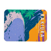 ラキウラ国立公園ニュージーランドヴィンテージ マグネット (横)