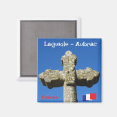 ラギオール村のクロス マグネット (正面/裏面)