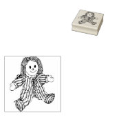 ラギー人形アートスタンプ ラバースタンプ (押印)