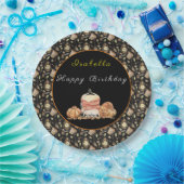 ラクおもしろいンカスタマイズ文字と色 ペーパープレート (パーティー)