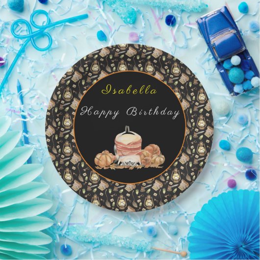 ラクおもしろいンカスタマイズ文字と色 ペーパープレート (パーティー)