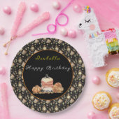 ラクおもしろいンカスタマイズ文字と色 ペーパープレート (パーティー)