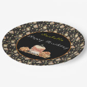 ラクおもしろいンカスタマイズ文字と色 ペーパープレート (アングル)