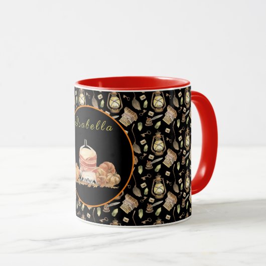 ラクおもしろいンカスタマイズ文字と色 マグカップ (正面右)