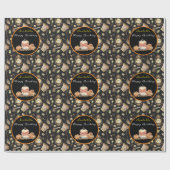 ラクおもしろいンカスタマイズ文字と色 ラッピングペーパー (フラット)