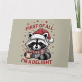 ラクおもしろいーンが最初に私は喜びのクリスマスである カード (正面)