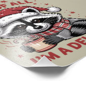 ラクおもしろいーンが最初に私は喜びのクリスマスである フォトプリント            (角)