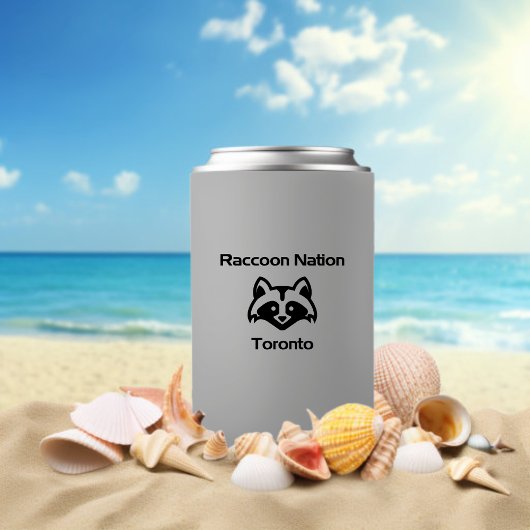 ラクおもしろいーンネイショントロントライトモノトーンの 缶クーラー