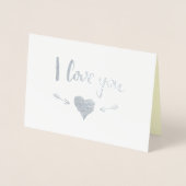 ラクおもしろいーンバレンタインデー 箔カード (正面)