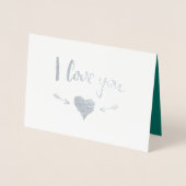 ラクおもしろいーンバレンタインデー 箔カード (正面)