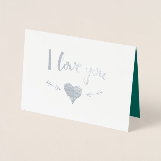 ラクおもしろいーンバレンタインデー 箔カード (正面)