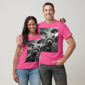 ラクおもしろいーンUFO Tシャツ (ユニセックス)