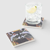 ラクお洒落ーン – 自然インスパイアデザイン ストーンコースター (横)