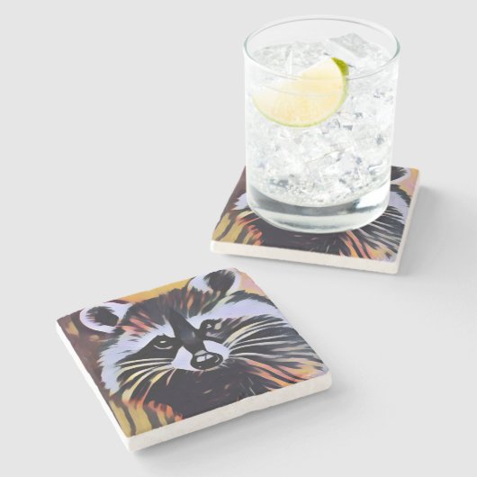 ラクお洒落ーン – 自然インスパイアデザイン ストーンコースター (横)