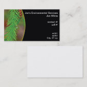 ラクウショウの群葉の水滴 名刺 (正面/裏面)