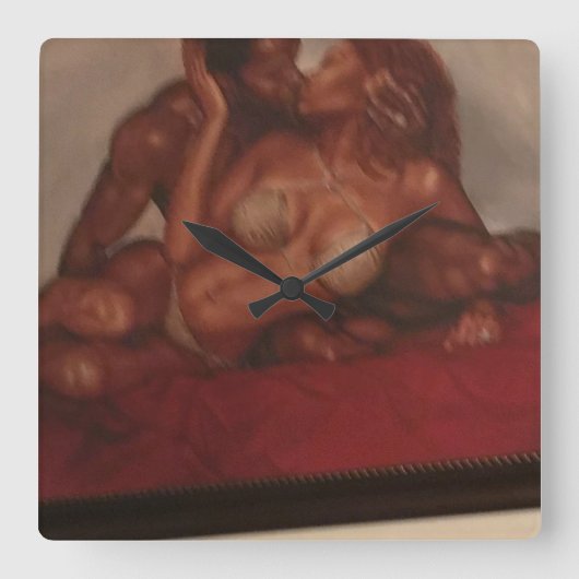 ラクエルエバンズウォールクロック スクエア壁時計 (正面)