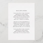 ラクエルクラシックエレガントウェディング 箔招待状 (裏面)