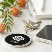 ラクエルパーソナライズされた名誕生日ギフト キーホルダー (側面)