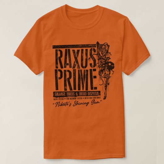 ラクサプライム Tシャツ (デザイン正面)