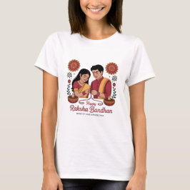 ラクシャバンダンの女性用基本Tシャツ Tシャツ
