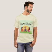 ラクシャバンダンの特別な兄弟Tシャツで永遠の絆を祝おう Tシャツ (正面フル)