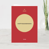 ラクシャンドハンカード 箔グリーティングカード (裏面)