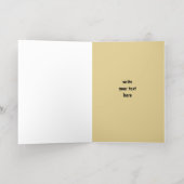 ラクシャンドハンカード 箔グリーティングカード (内側レイダウン)