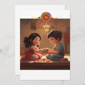 ラクシャンバンダンホリデーカード シーズンカード (正面/裏面)