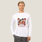 ラクシャ・バンダンの三層構造長袖シャツ トライブレンドTシャツ (正面全体)