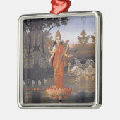 ラクシュミの女神-大きなイメージ- メタルオーナメント (左)