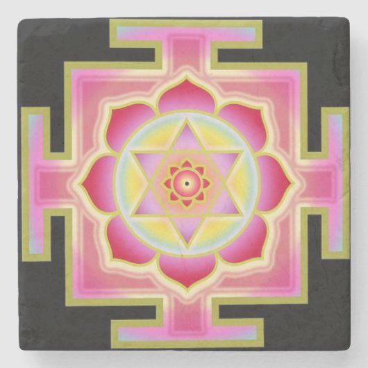 ラクシュミヤントラストーンコースター ストーンコースター (正面)