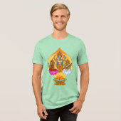 ラクシュミーガネーシャTシャツ トライブレンドTシャツ (正面全面)