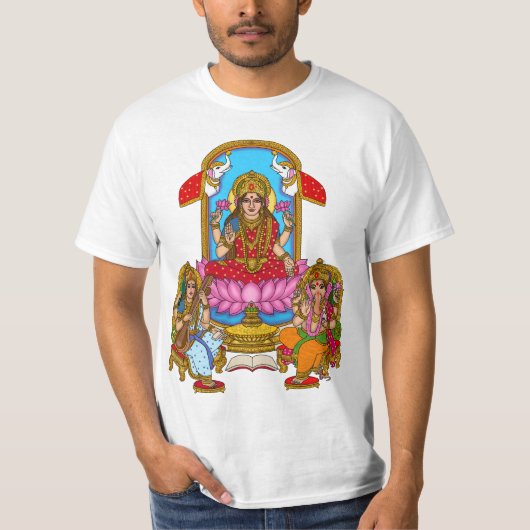 ラクシュミーガネーシャTシャツ Tシャツ (正面)