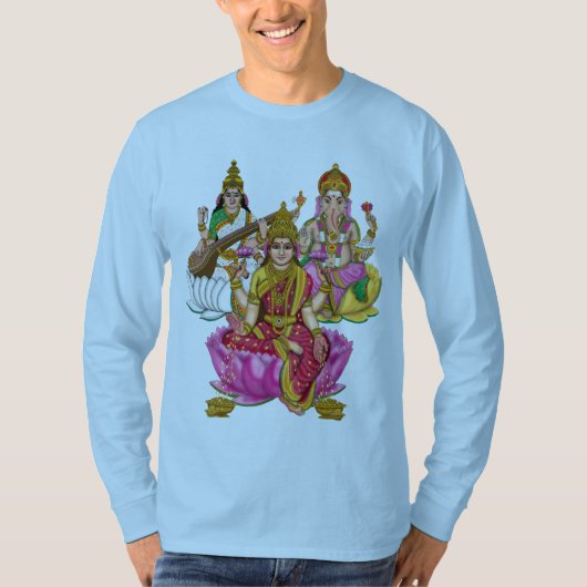 ラクシュミーガネーシャTシャツ Tシャツ (正面)