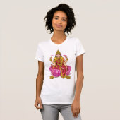 ラクシュミー女神のウィメンズTシャツ Tシャツ (正面フル)