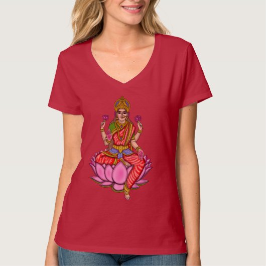 ラクシュミー女神Tシャツ Tシャツ (正面)